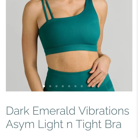 ZYIA Other - SOLD Zyia Dark Emerald Vibrations Asym Light n Tight Bra